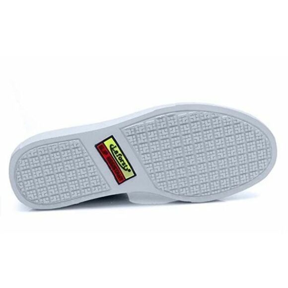 WOMENS LAFORST JAZZ  SLIP-ON SLIP RESISTANT SAFETY WORK SHOES SIZE 9.5 PEWTER - Picture 4 of 5